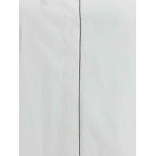Brunello Cucinelli White Cotton Dress Shirt