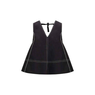 Ganni Black Elastane Top