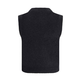 Ganni Black Wool Top