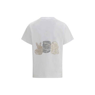 Ganni White Cotton T-Shirt