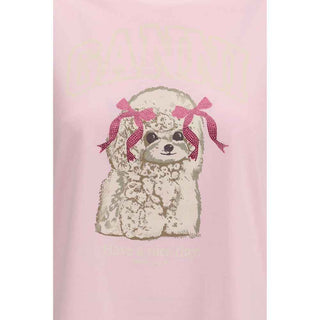 Ganni Multicolor Cotton T-Shirt