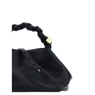 Ganni Black Calf Leather Bos Taurus Handbag