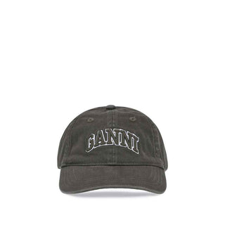 Ganni Green Cotton Cap (Baseball Hat)