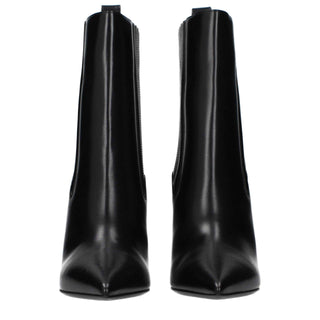 Valentino Garavani Black Leather Ankle Boots