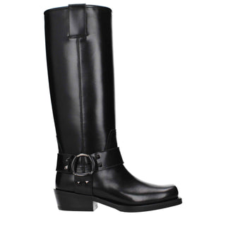 Valentino Garavani Black Leather Boots