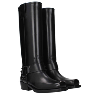 Valentino Garavani Black Leather Boots
