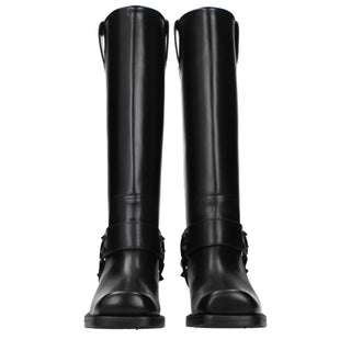 Valentino Garavani Black Leather Boots