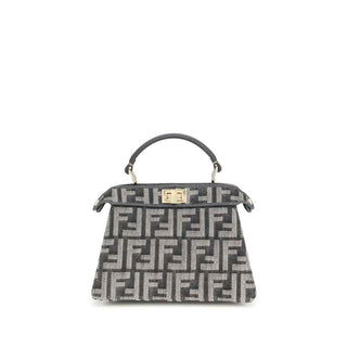 Fendi Blue Fabric Shoulder Bag
