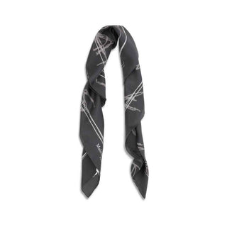 Margiela Gray Silk Scarf