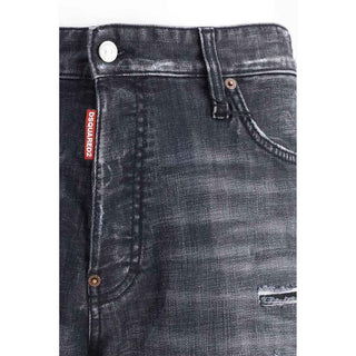 Dsquared² Black Cotton Bermuda Shorts