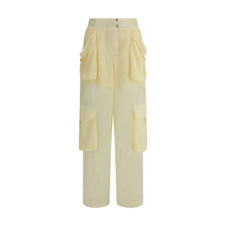 PINKO Yellow Polyester Cargo Pants