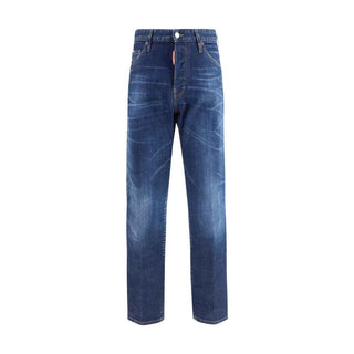 Dsquared² Blue Cotton Slim Fit Jeans