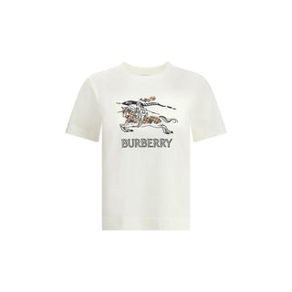 Burberry White Cotton T-Shirt