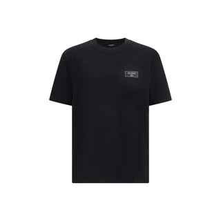 Balmain Black Cotton T-Shirt