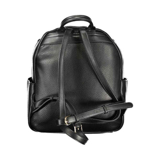 Mario Valentino Black Polyurethane Women Backpack