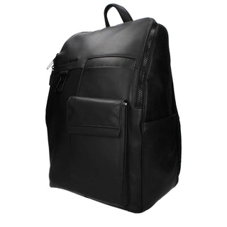 Piquadro Black Leather Backpack
