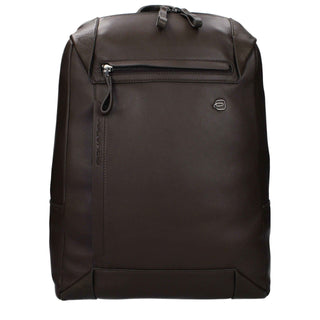 Piquadro Brown Leather Backpack