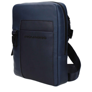 Piquadro Blue Leather Crossbody Bag