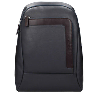 Piquadro Gray Leather Backpack