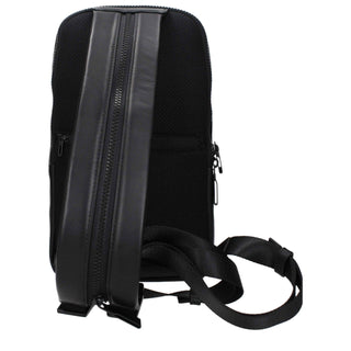 Piquadro Black Leather Backpack