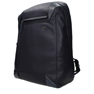 Piquadro Blue Leather Backpack