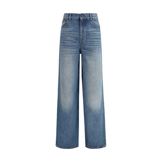 Chloé Blue Cotton Jeans Denim