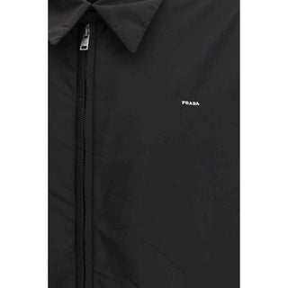 Prada Black Recycled Polyamide Full-Length Jacket