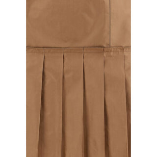Fendi Brown Silk Mini Skirt