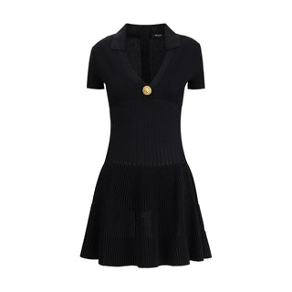 Balmain Black Viscose Casual Dress