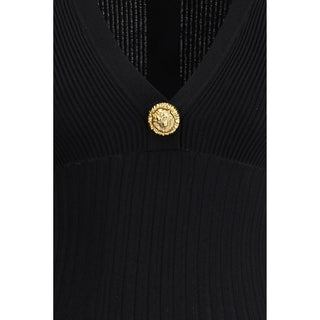 Balmain Black Viscose Casual Dress