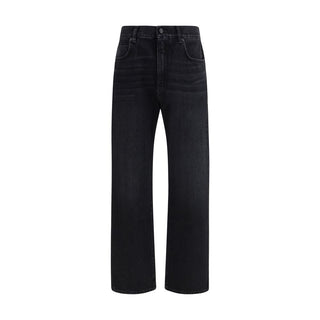 Balmain Black Cotton Jeans Denim