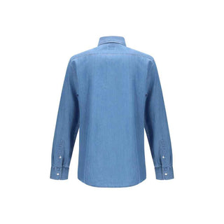 Brunello Cucinelli Blue Denim Shirt